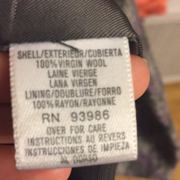 SOLD-100% Wool Pea Coat. Like new! - Picture 5 of 5